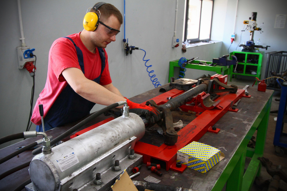 remplacement des axes de traverse